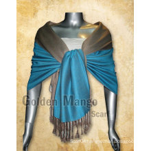 Double Face solid color viscose Pashmina Shawl